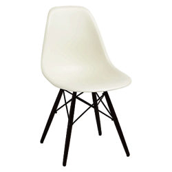 Vitra Eames DSW 43cm Side Chair Cream / Dark Maple